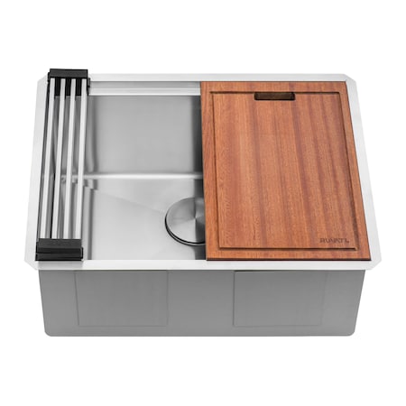 Ruvati 19" W x 27" L x Stainless Steel RVU6327